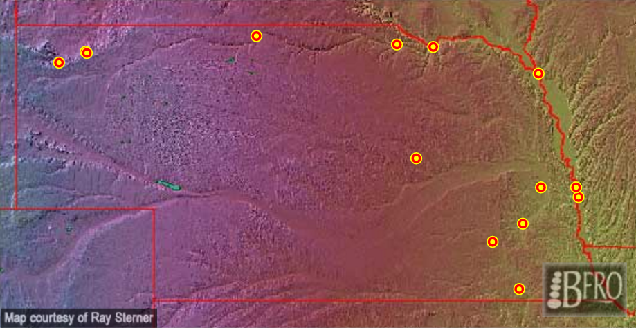 Nebraska Sasquatch sightings