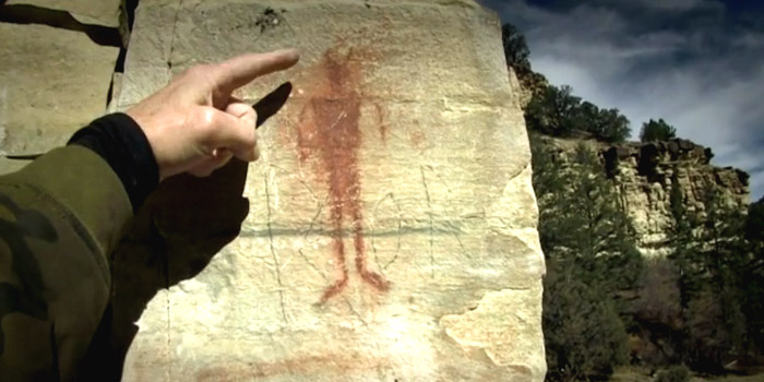 Survivorman Bigfoot Sasquatch cave paintings