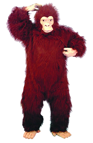 bigfoot costumes red colors