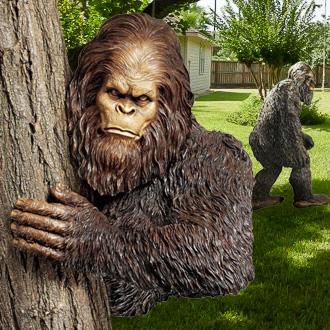 bigfoot statues yard