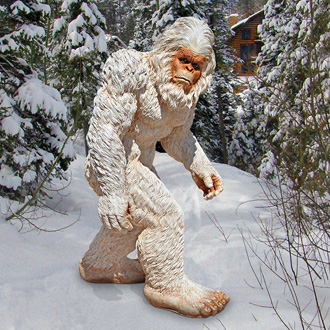 yeti sasquatch statue