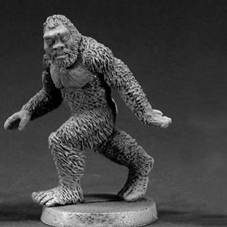 bigfoot statue grey