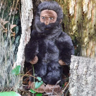 stuffed bigfoot doll