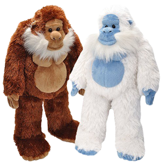 stuffed bigfoot doll