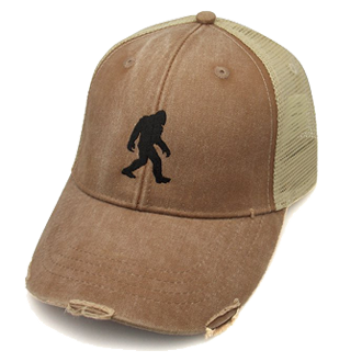 bigfoot hat distressed brown