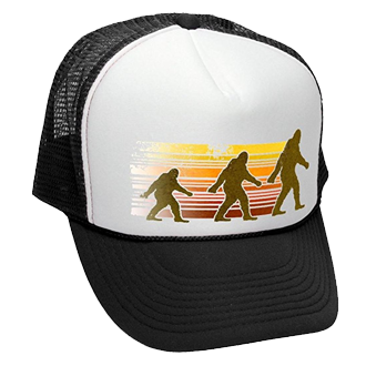 bigfoot hat retro 70s snapback trucker