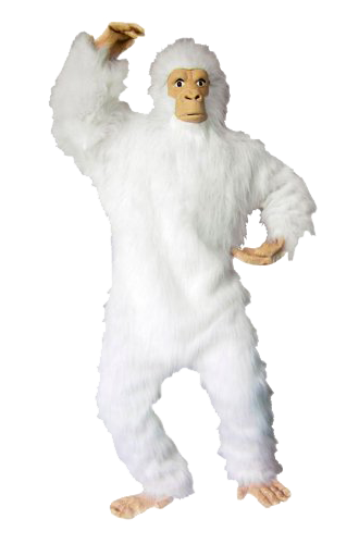 yeti costume white gorilla